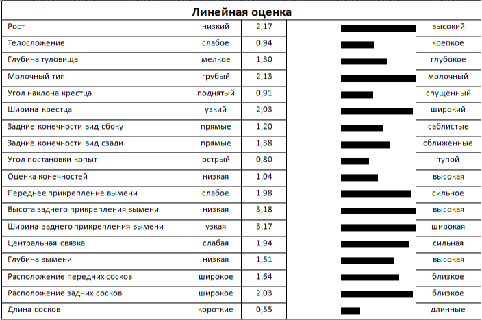 Линейная оценка быка ХИЛЬБЕРТ 2869 ET
