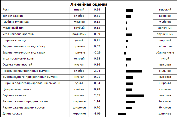 Линейная оценка быка ГЛОРИ 5993 ET