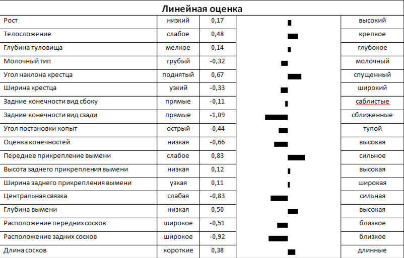 Линейная оценка быка ОКЕАН 749 ET КСГФ-215