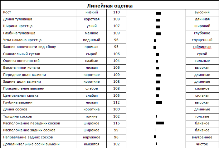 Линейная оценка быка ХУРРИ 14188 ET